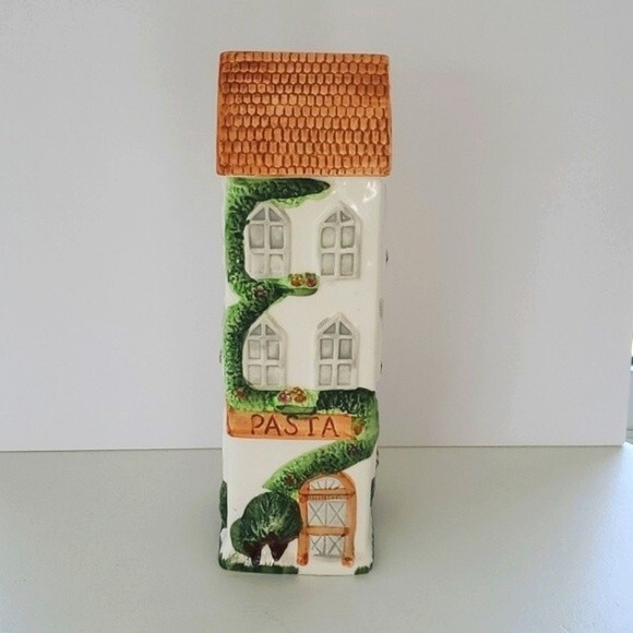 CERAMIC PASTA HOLDER HOUSE NOVELTY ITALIAN HOME - Picture 1 of 8